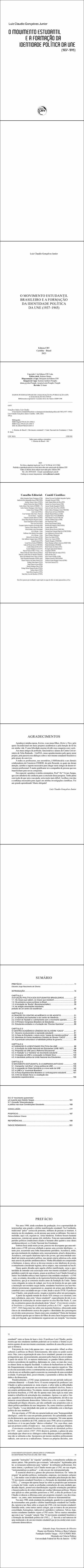 O MOVIMENTO ESTUDANTIL BRASILEIRO E A FORMAÇÃO DE IDENTIDADE POLÍTICA DA UNE (1937-1945)	